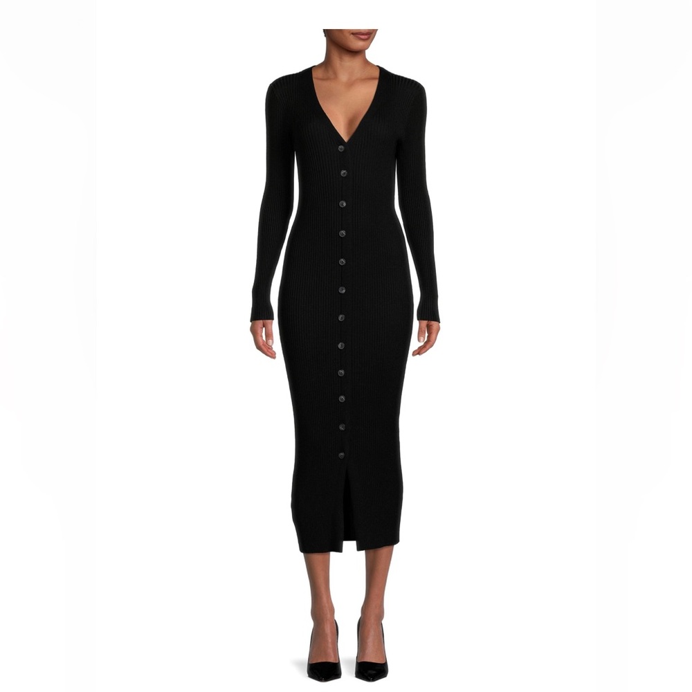 Calvin Klein Ribbed Sweater MIDI Dress